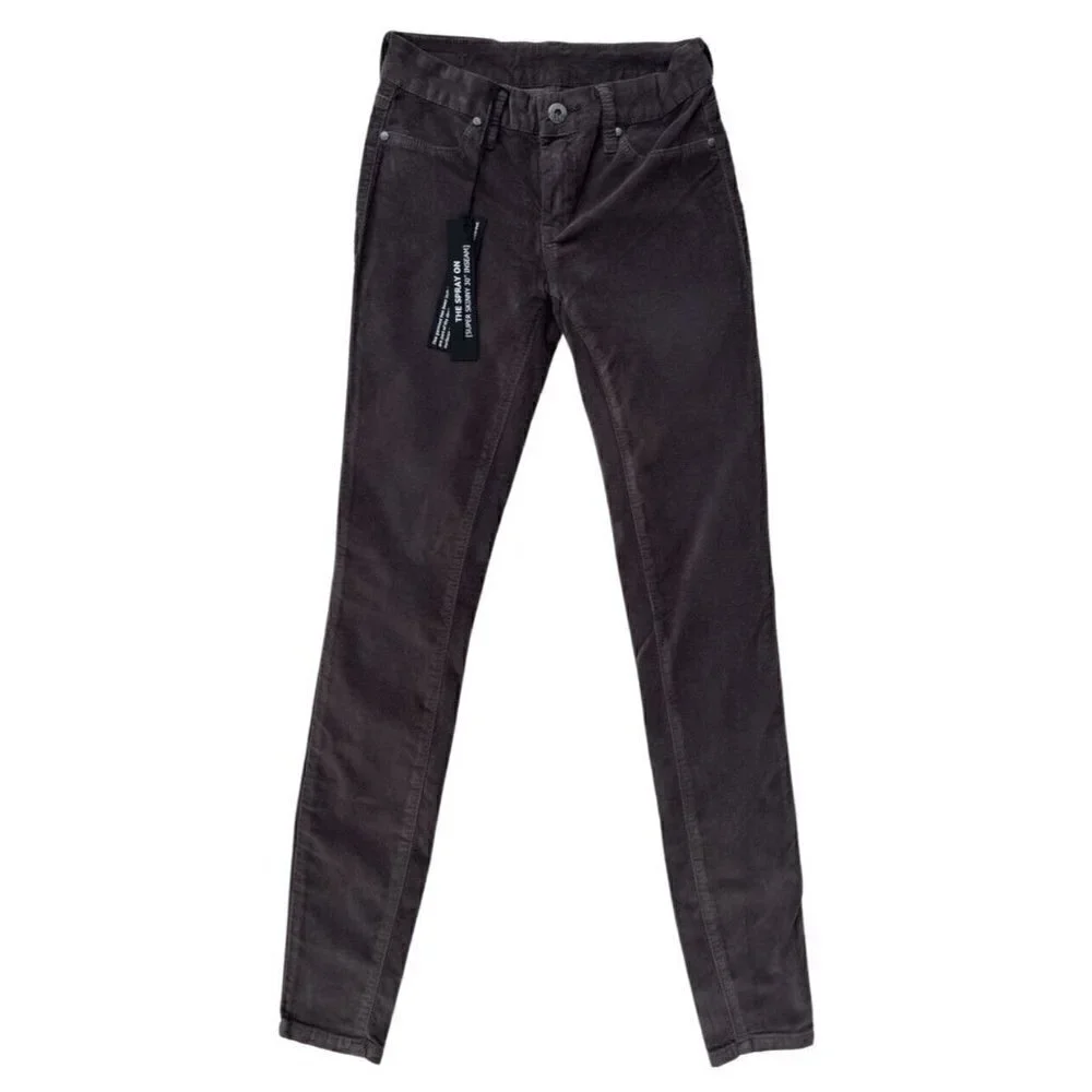 BLANKNYC Brown Velvet Velveteen Super Skinny Jeans Women’s Multi Sizes - Picture 14 of 16